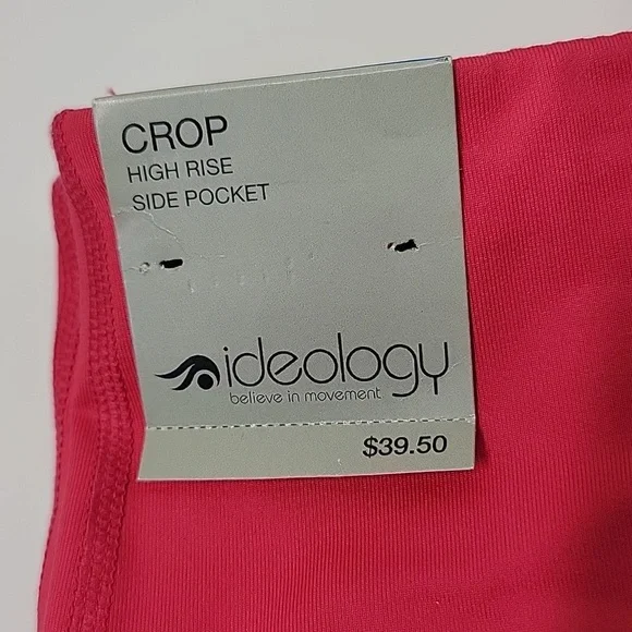 IDEOLOGY NWT CROP HIGH RISE SIDE POCKET Sz XL - Picture 2 of 8